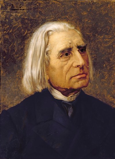 Ritratto di Franz Liszt (1811-86) da Giuseppe Tivoli