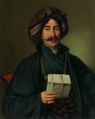 Uomo in abito ottomano da Giuseppe Tominz