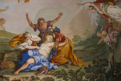 Rappresentazioni del mito di Diana, di Domenico e Giuseppe Valeriani, affresco da Giuseppe and Valeriani Domenico Valeriani