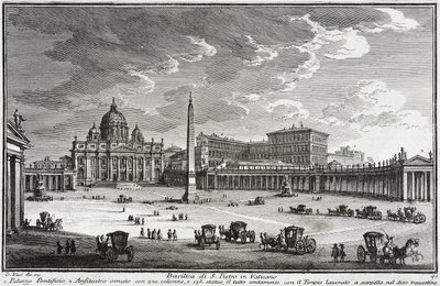 Basilica di San Pietro, Vaticano, c.1753 da Giuseppe Vasi