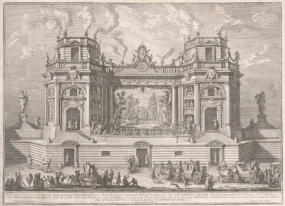 La Seconda Macchina per la Chinea del 1761: Un Magnifico Teatro da Giuseppe Vasi