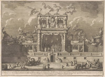 La seconda macchina per la Chinea del 1769: un edificio per l