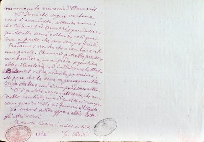 Lettera manoscritta di Giuseppe Verdi all