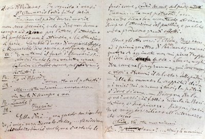 Lettera manoscritta di Giuseppe Verdi all