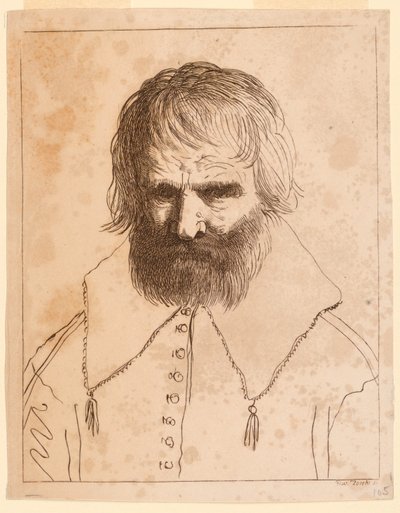 Testa di un uomo da Giuseppe Zocchi