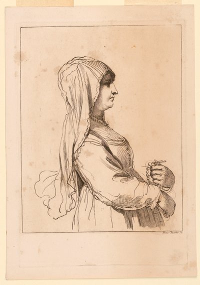 Donna con un Rosario da Giuseppe Zocchi