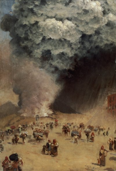 La pioggia di cenere, 1872 da Giuseppe de Nittis