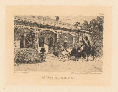 Ritorno dalla passeggiata (serie Nuove immagini) da Giuseppe de Nittis
