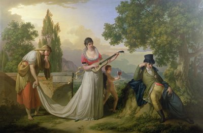 Scena allegorica romantica da Giuseppe or Josef Grassi