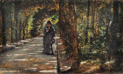 Appuntamento nella foresta di Portici da Giuseppe or Joseph de Nittis