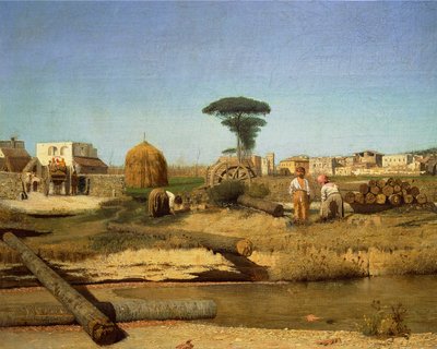 Cascina vicino a Napoli da Giuseppe or Joseph de Nittis