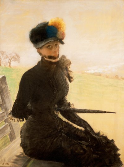 La femme aux pompons da Giuseppe or Joseph de Nittis