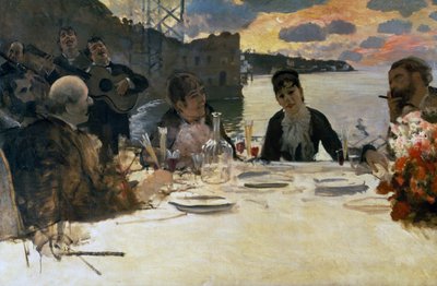 Pranzo a Posillipo, c.1879 da Giuseppe or Joseph de Nittis