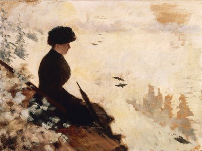 Effetto neve da Giuseppe or Joseph de Nittis
