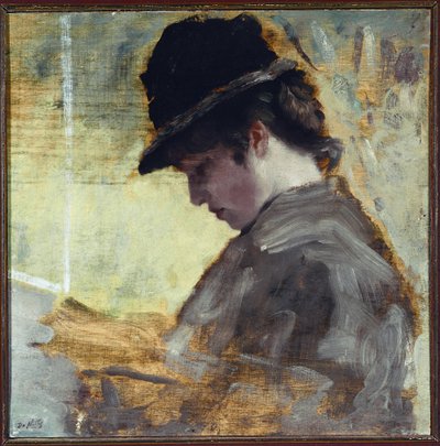 La ragazza inglese da Giuseppe or Joseph de Nittis