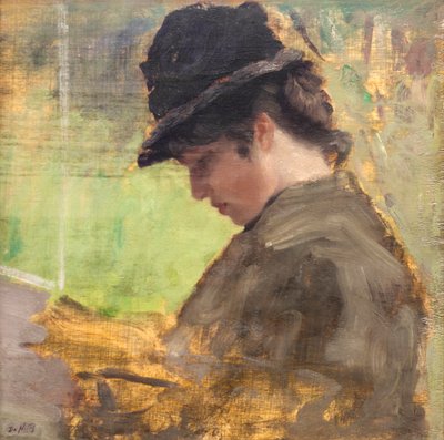 La ragazza inglese da Giuseppe or Joseph de Nittis