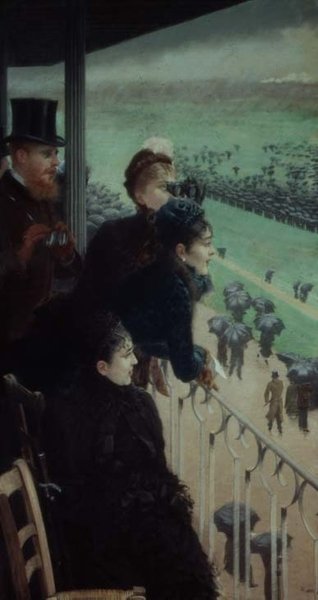 Le corse ad Auteuil (parte di un trittico) da Giuseppe or Joseph de Nittis
