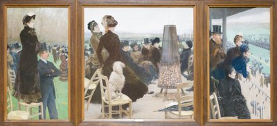 Le corse al Bois de Boulogne da Giuseppe or Joseph de Nittis