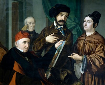 Nello studio del pittore di Giustiniano degli Avancini (1807-1843) da Giustiniano Degli Avancini