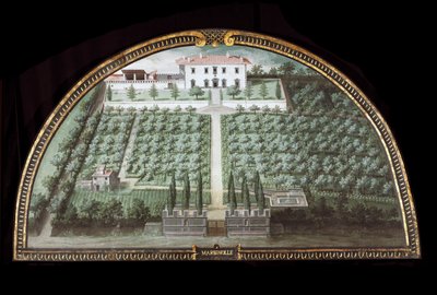 Veduta di Villa di Marignolle vicino a Firenze, Italia da Giusto Utens