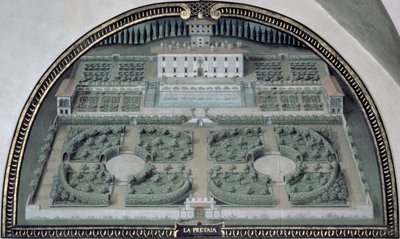 Villa della Petraia da una serie di lunette raffiguranti viste delle ville medicee da Giusto Utens