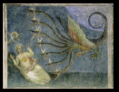 La donna vestita di sole e il drago a sette teste da Giusto di Giovanni de Menabuoi