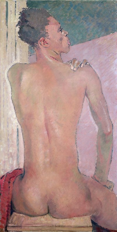 Vista posteriore di un nero seduto, 1937 da Glyn Warren Philpot