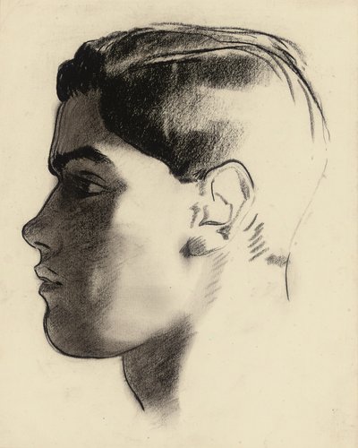 Testa di un giovane di profilo da Glyn Warren Philpot