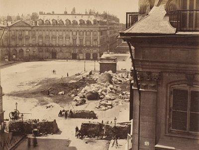 Place Vendôme a Parigi dopo la distruzione della colonna da Gobinet de Villecholle Francois Marie Louis Alexandre) Franck (Franck