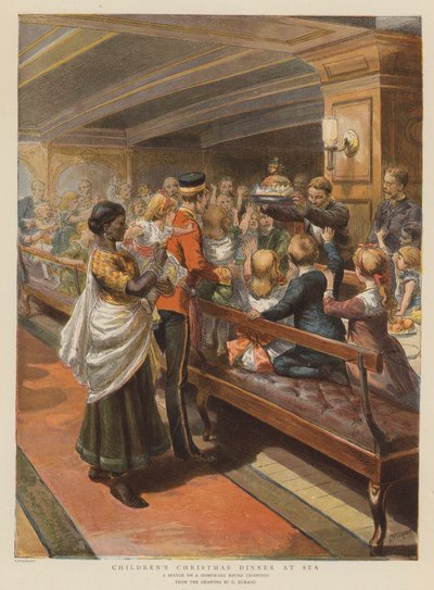 Cena di Natale per bambini in mare da Godefroy Durand