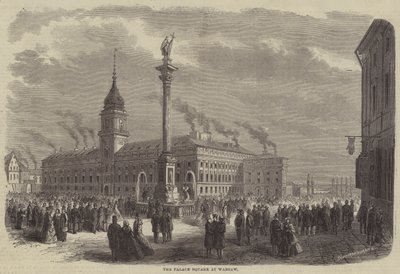 La piazza del palazzo a Varsavia da Godefroy Durand