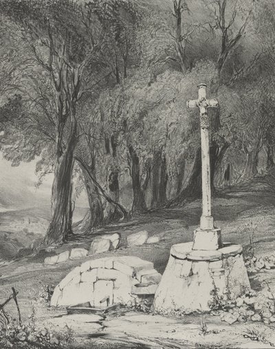 Croce sulla strada da Clermont a Royal da Godefroy Engelmann