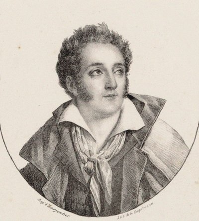Ritratto del compositore François Charles Mansui 1785-1847 da Godefroy Engelmann