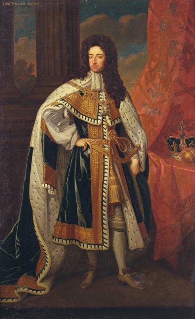 Re Guglielmo in abiti di stato, c.1690 da Godfrey (after) Kneller