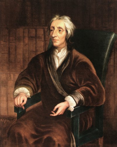 Ritratto di John Locke, stampato 1944 da Godfrey (after) Kneller
