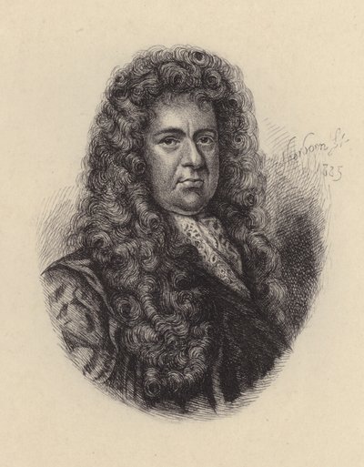 Samuel Pepys, politico e diarista inglese (acquaforte) da Godfrey (after) Kneller