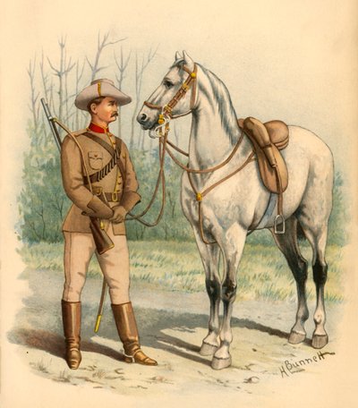 Fucilieri montati vittoriani, 1890 da Godfrey Douglas Giles