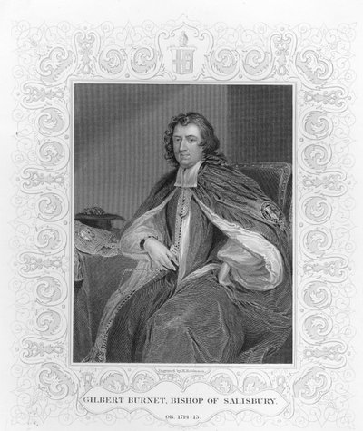 Gilbert Burnet, Vescovo di Salisbury, inciso da H. Robinson da Godfrey Kneller
