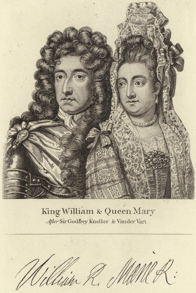Re Guglielmo e la regina Maria da Godfrey Kneller