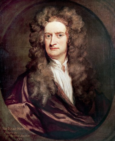 Ritratto di Isaac Newton (1642-1727), matematico, fisico e astronomo inglese da Godfrey Kneller