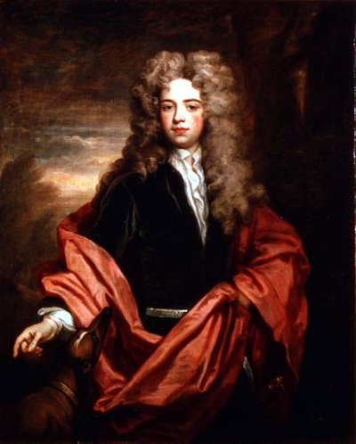 Ritratto di un gentiluomo con un levriero da Godfrey Kneller