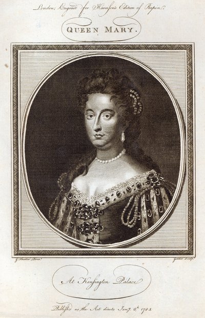 La regina Maria a Kensington Palace, inciso per l