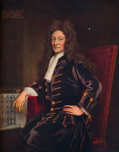 Sir Christopher Wren, 1711 da Godfrey Kneller