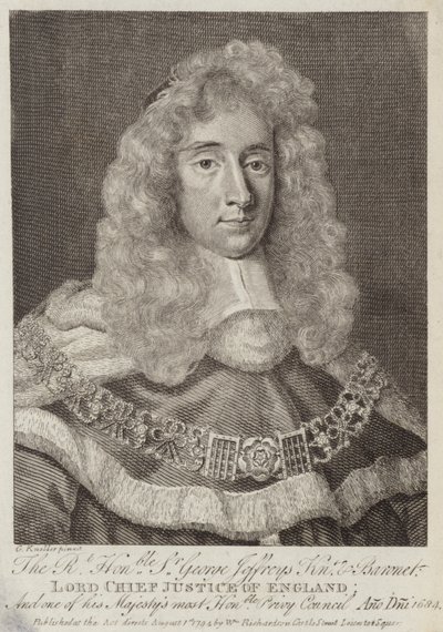 Sir George Jeffreys, giudice gallese da Godfrey Kneller