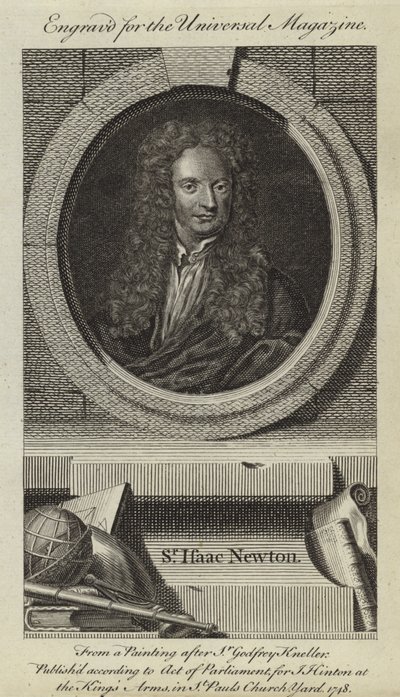 Sir Isaac Newton da Godfrey Kneller