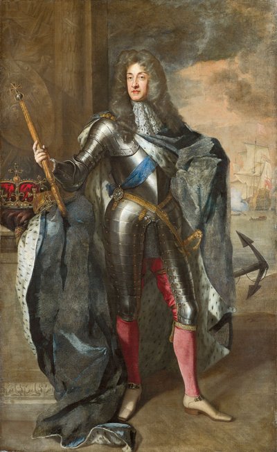 Regno Unito, Inghilterra, Londra, Ritratto di Re Giorgio I di Gran Bretagna (1660-1727) da Godfrey Kneller