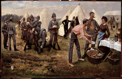 I Fucilieri degli Artisti in campo da Godfrey Pitney Merry