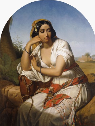 Una donna beduina, 1848 da Godfried Guffens