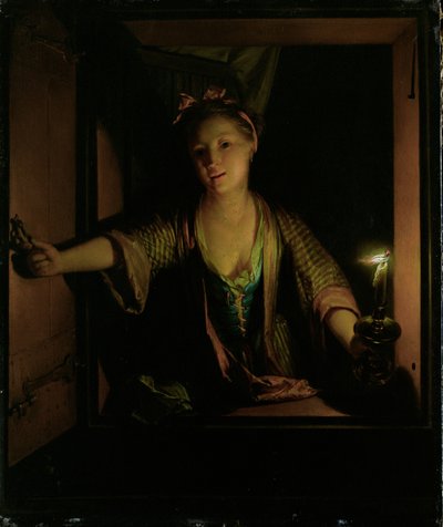 Una ragazza alla finestra da Godfried Schalcken