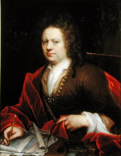 Ritratto di un artista da Godfried Schalcken